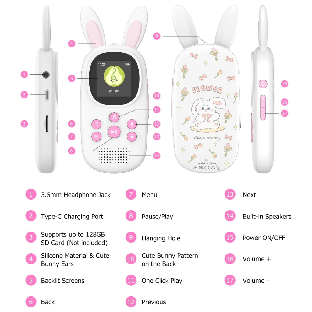 SWOFY - M5 Portable Music Player for kids - Image 2