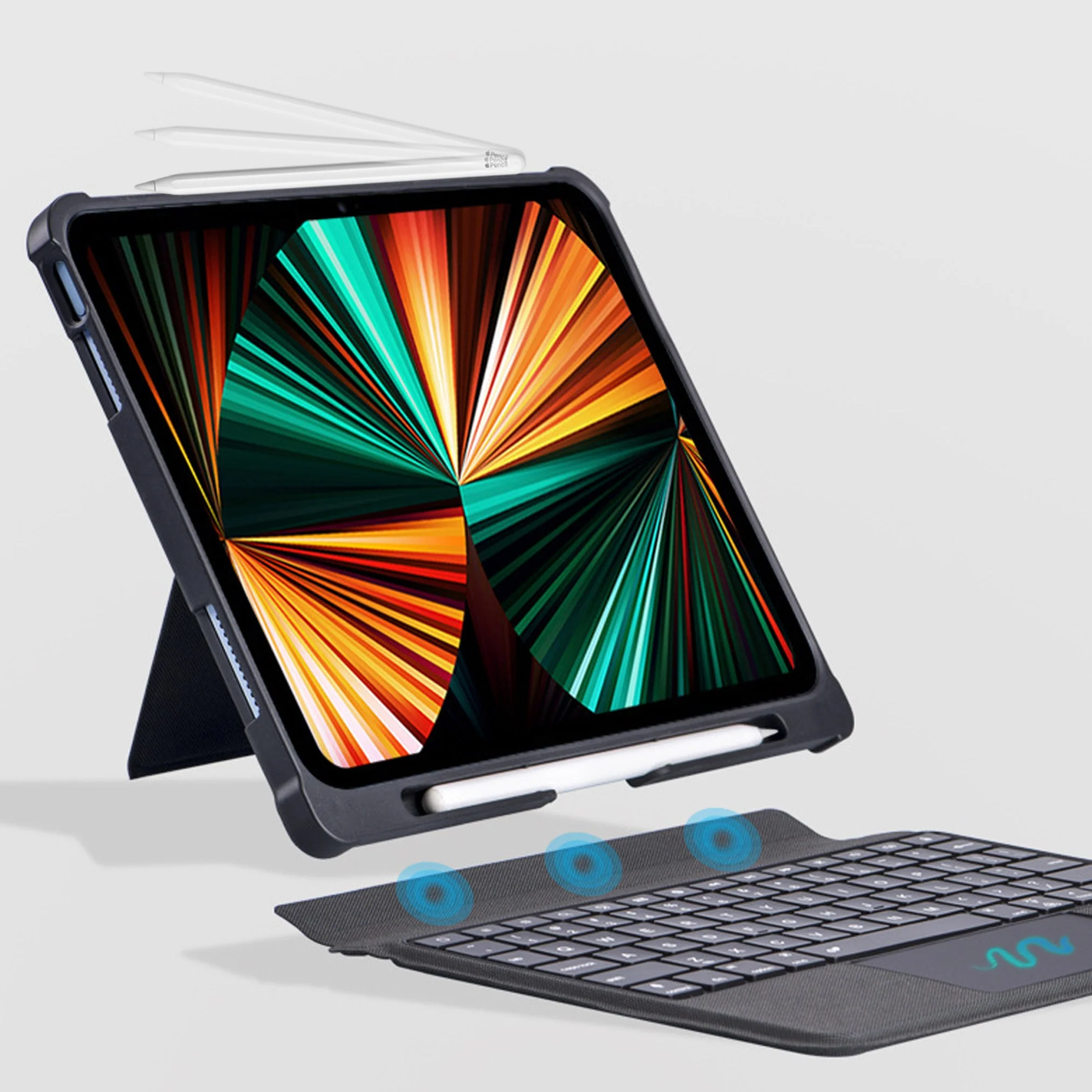 T5509D Keyboard Case for iPad Air 13 M3 2025/ iPad Pro 12.9 Inch - Image 8