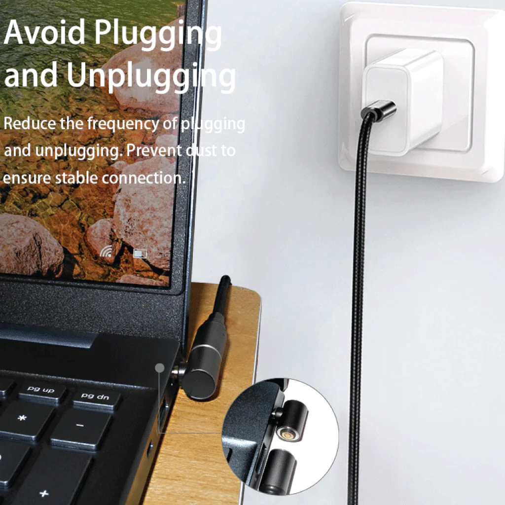 TECPHILE - 100W Magnetic Charging Cable with Adapter for Dell Laptop - Image 22