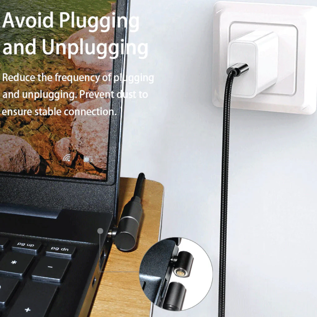 TECPHILE - 100W Magnetic Charging Cable with Adapter for Dell Laptop - Image 8