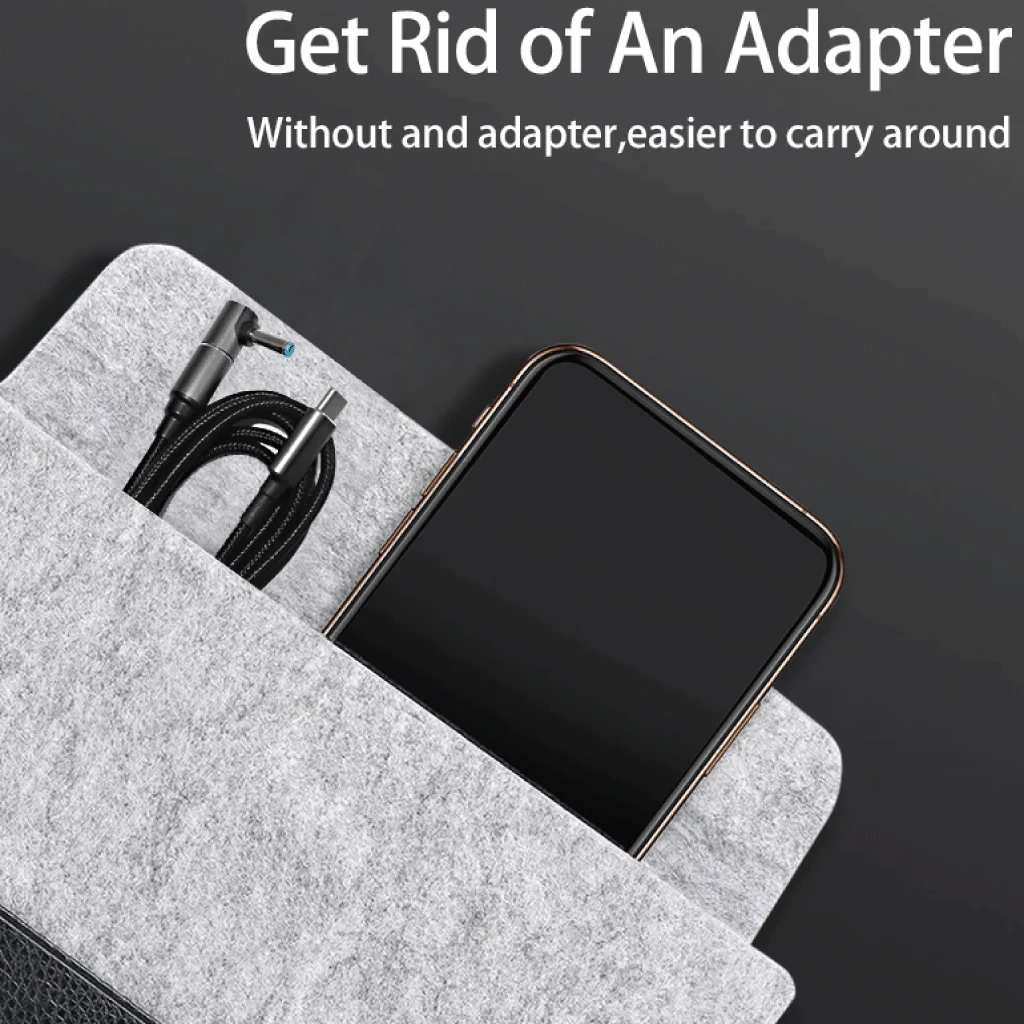 TECPHILE - 100W Magnetic Charging Cable with Adapter for Lenovo Laptop - Image 5