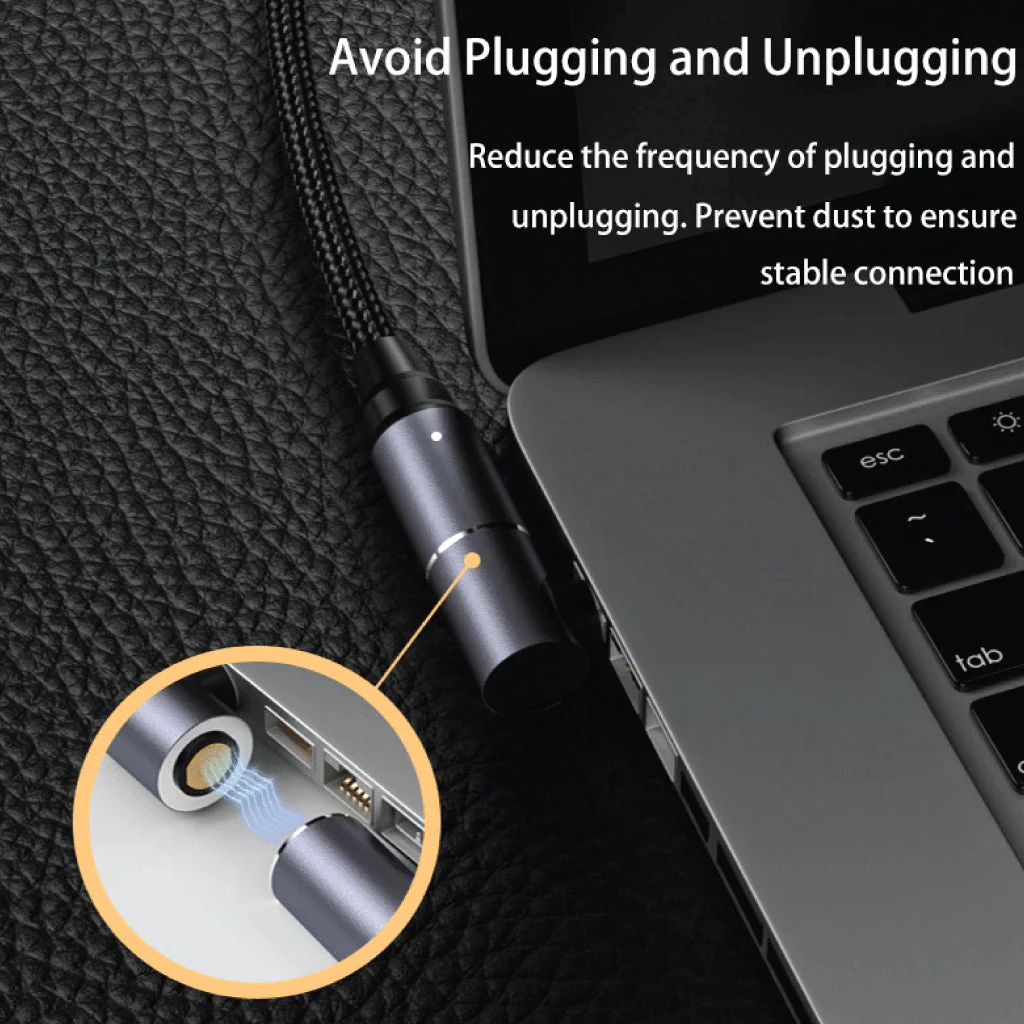 TECPHILE - 100W Magnetic Charging Cable with Adapter for Lenovo Laptop - Image 8