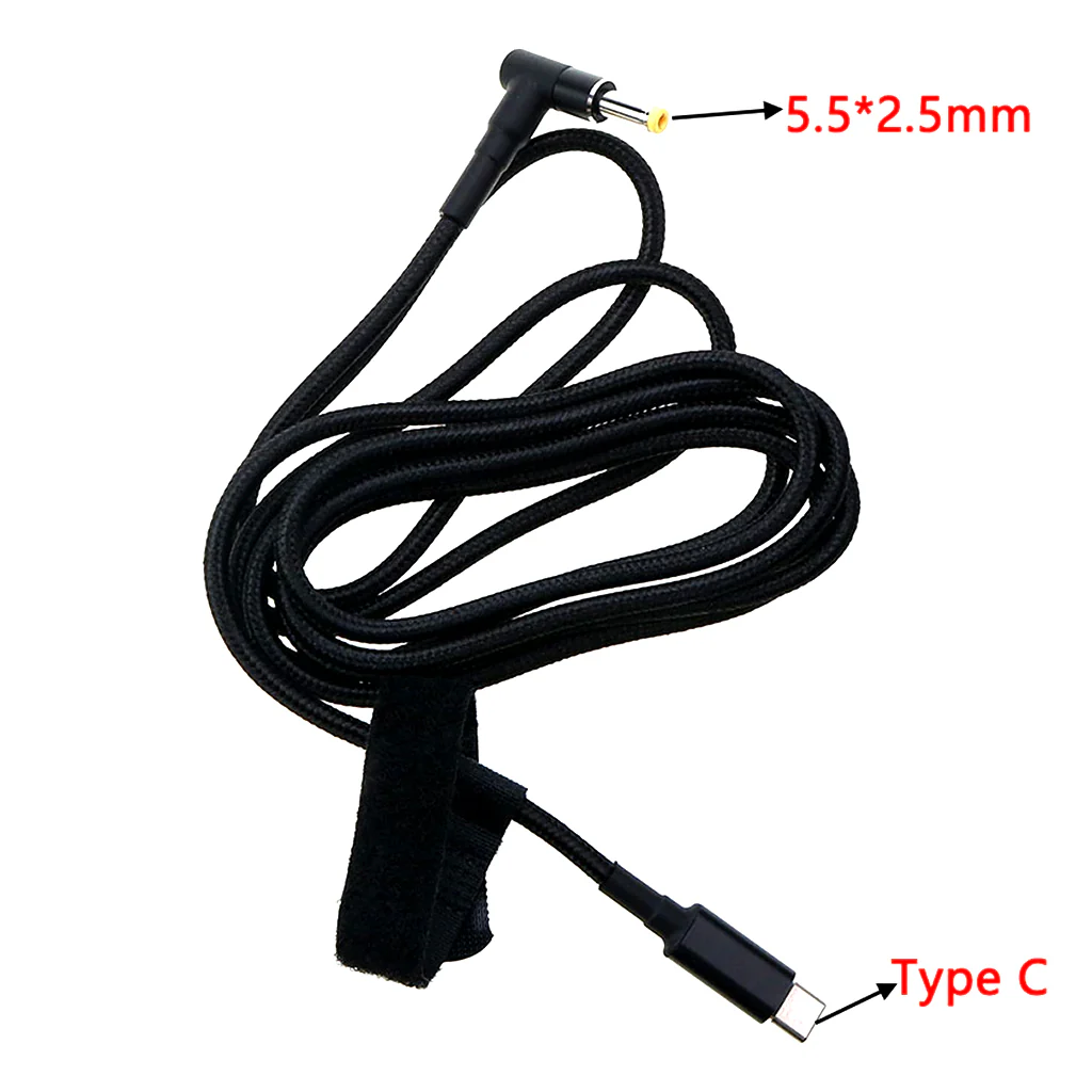 TECPHILE - 100W Type C PD to 5.5x2.5mm Laptop Cable - Image 6