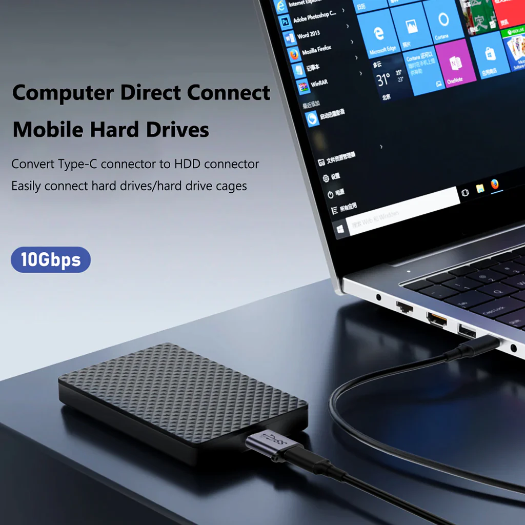 TECPHILE - 10Gbps USB-C/USB-A to Micro B Data Transfer Converter - Image 29