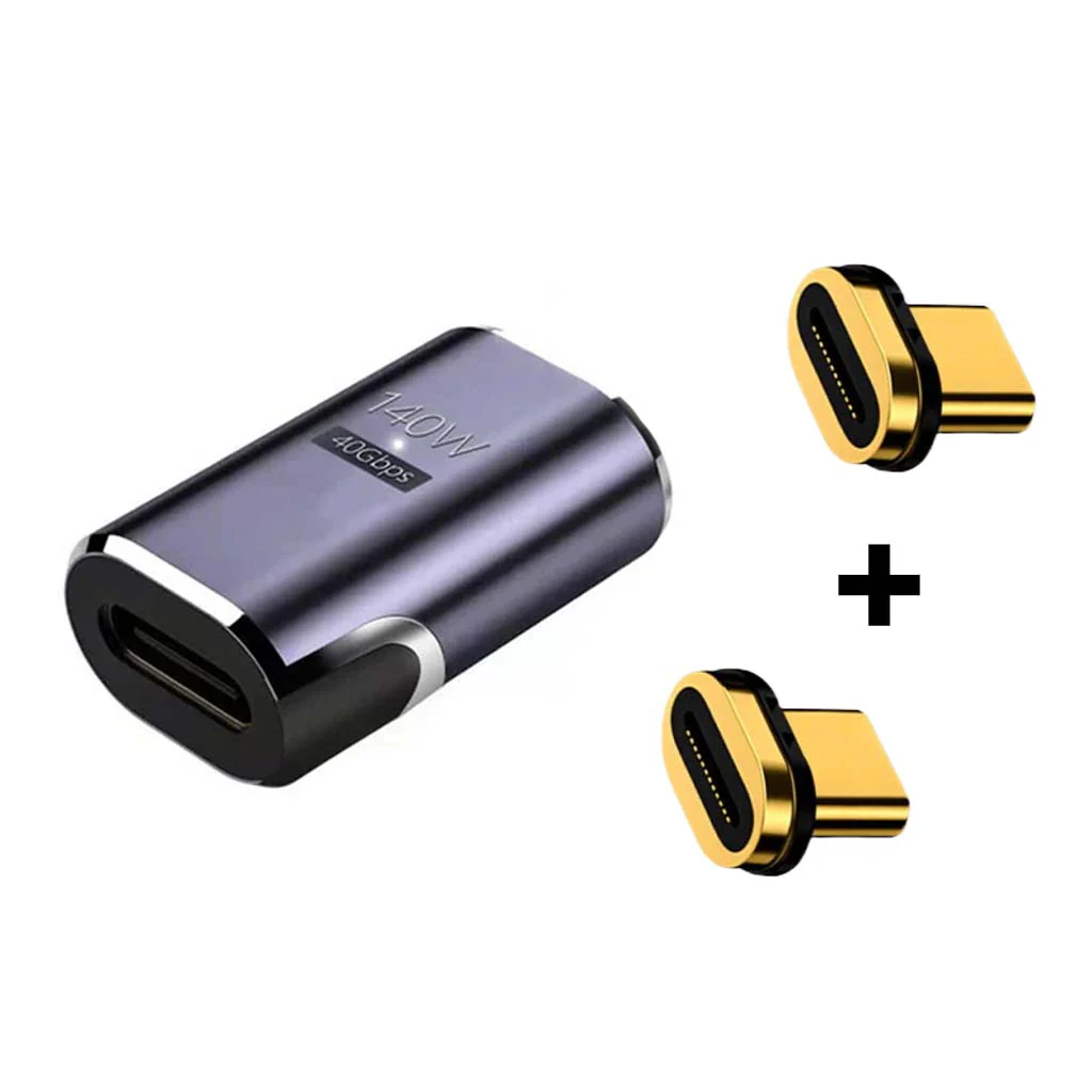 TECPHILE - 140W 40Gbps Type C Female to Type C Male Magnetic Adapter - Image 38