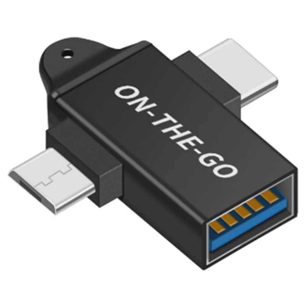 TECPHILE- 2-in-1 Micro Type-C & Type-C Male to USB-A Female Adapter - Image 7