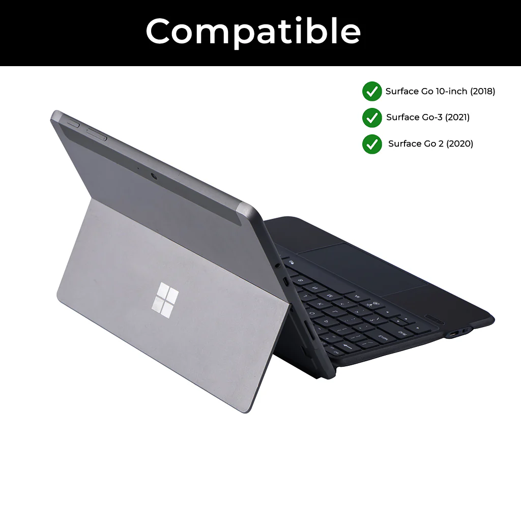TECPHILE 2087D Wireless Keyboard for Surface Go/Go2/Go3 - Image 9