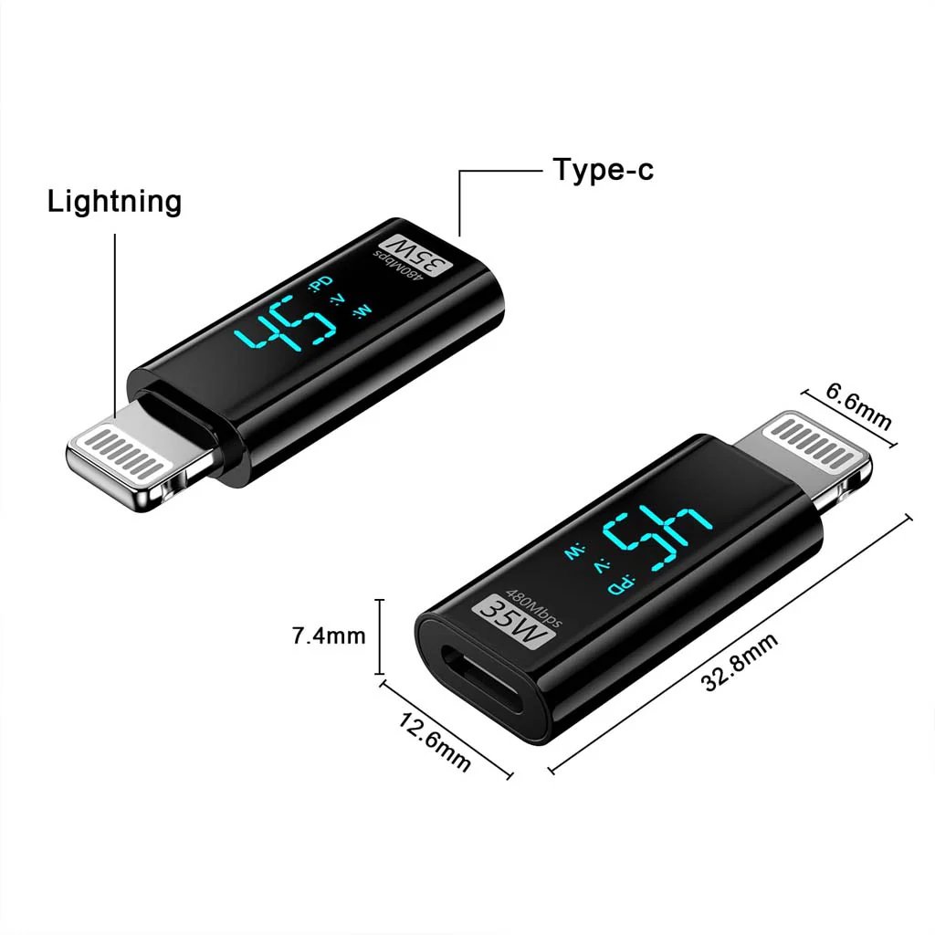TECPHILE- 35W Type-C to Lightning Fast Charging Adapter - Image 6