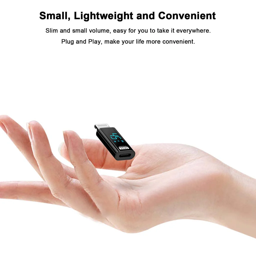 TECPHILE- 35W Type-C to Lightning Fast Charging Adapter - Image 8