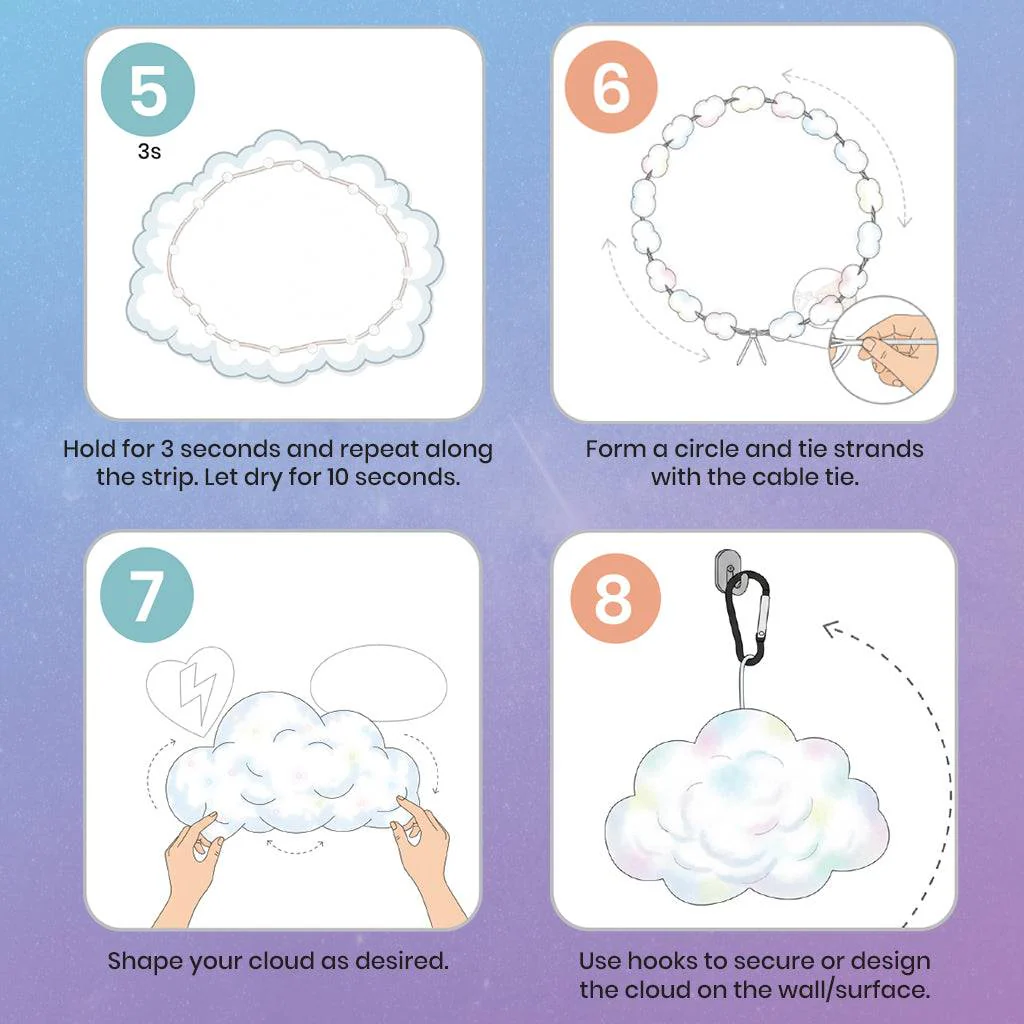 TECPHILE - 3D Customizable DIY Cloud Light with App & Remote Control - Image 13