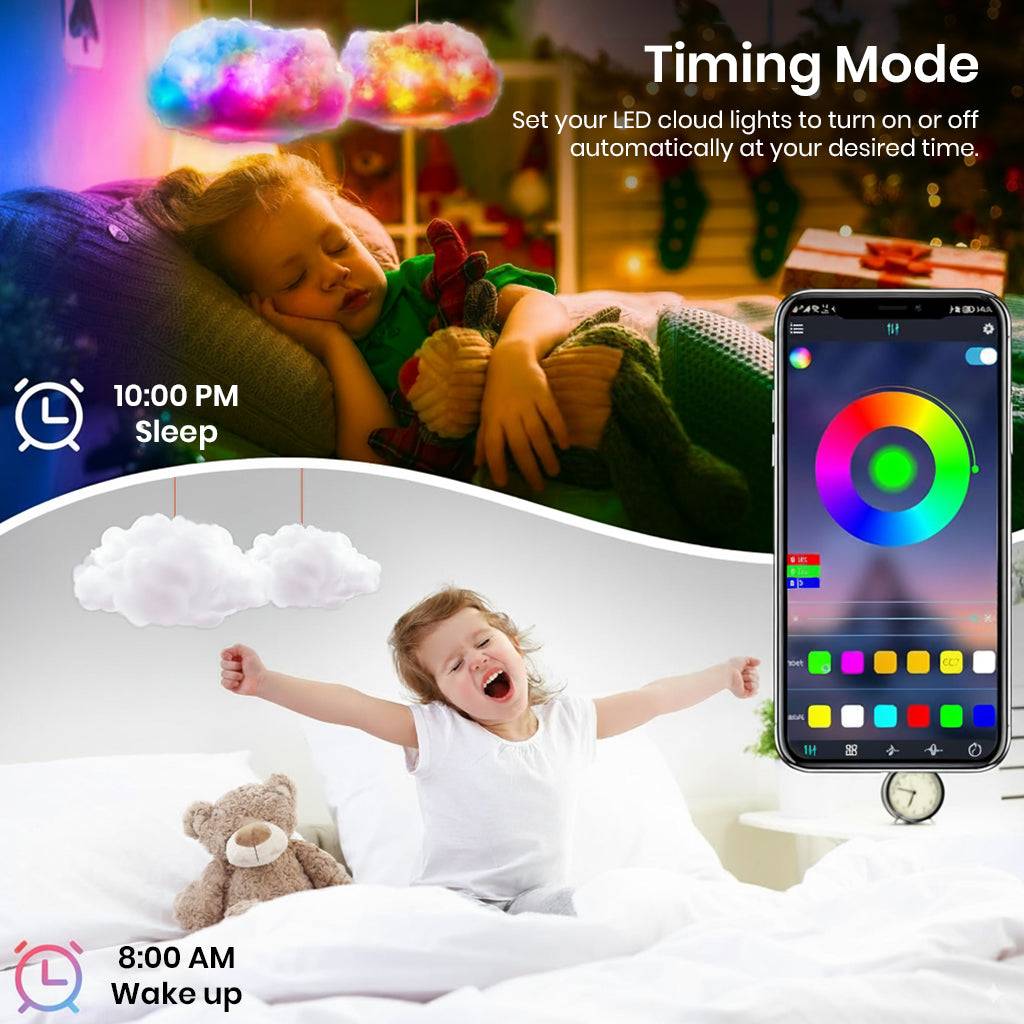 TECPHILE - 3D Customizable DIY Cloud Light with App & Remote Control - Image 7