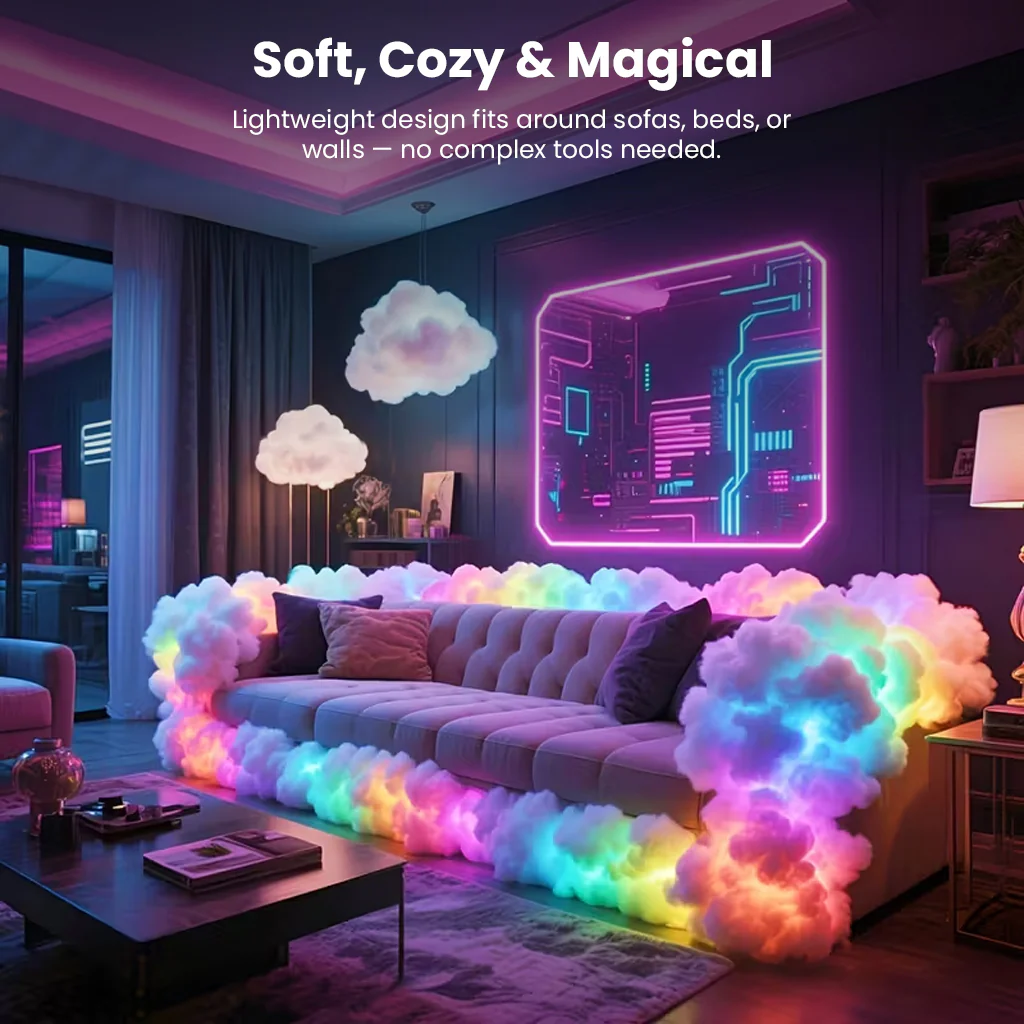 TECPHILE - 3D Customizable DIY Cloud Light with App & Remote Control - Image 9