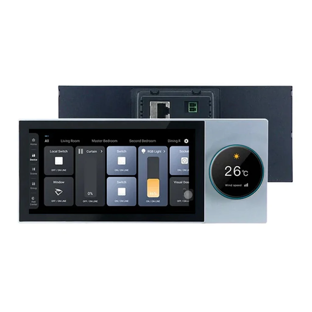 TECPHILE 6'' Smart LCD Control Panel For Zigbee Devices