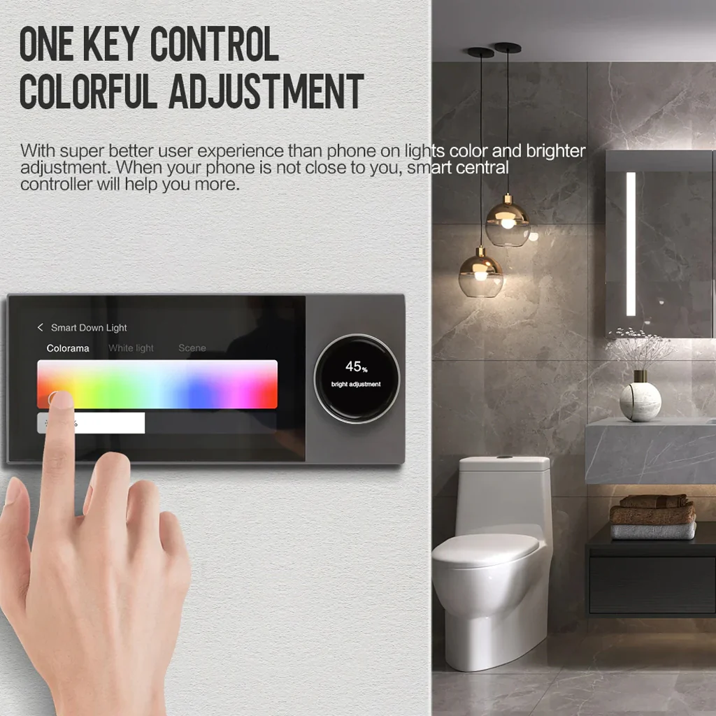 TECPHILE 6'' Smart LCD Control Panel For Zigbee Devices - Image 2