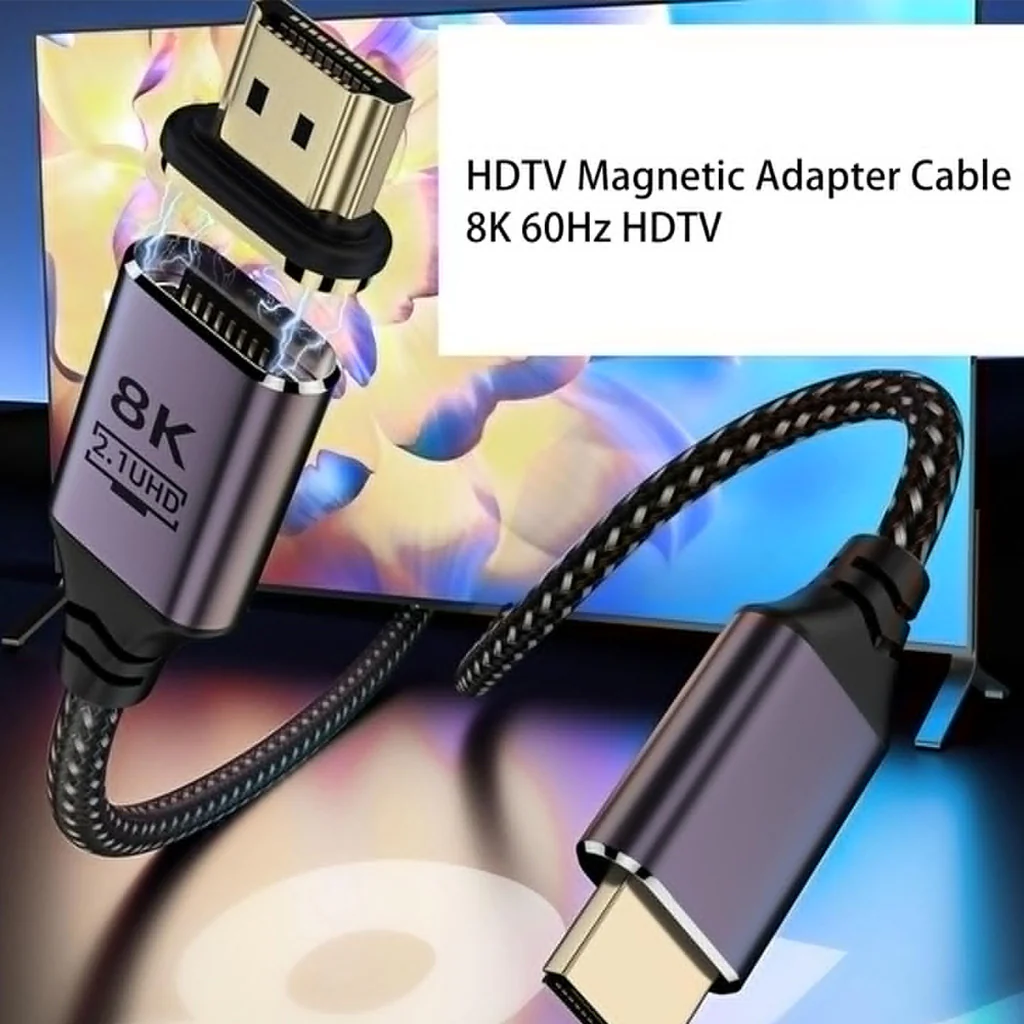 TECPHILE 8K HDMI to HDMI Magnetic Adapter Cable - Image 3