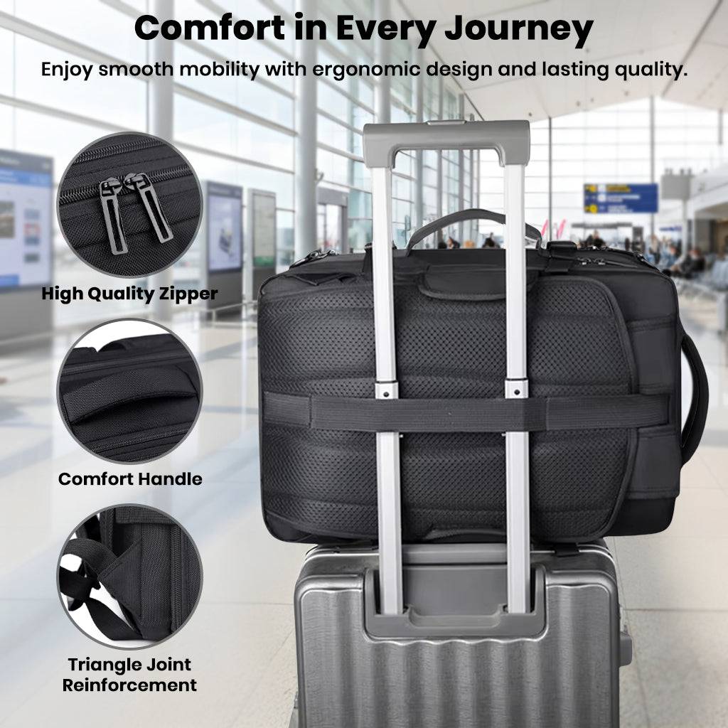 TECPHILE – Airbag Vacuum Backpack 36-55L Expandable Laptop Bag - Image 10