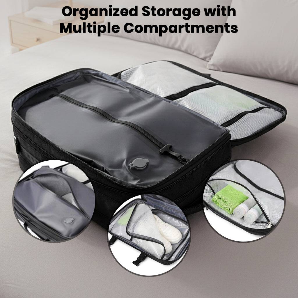 TECPHILE – Airbag Vacuum Backpack 36-55L Expandable Laptop Bag - Image 2