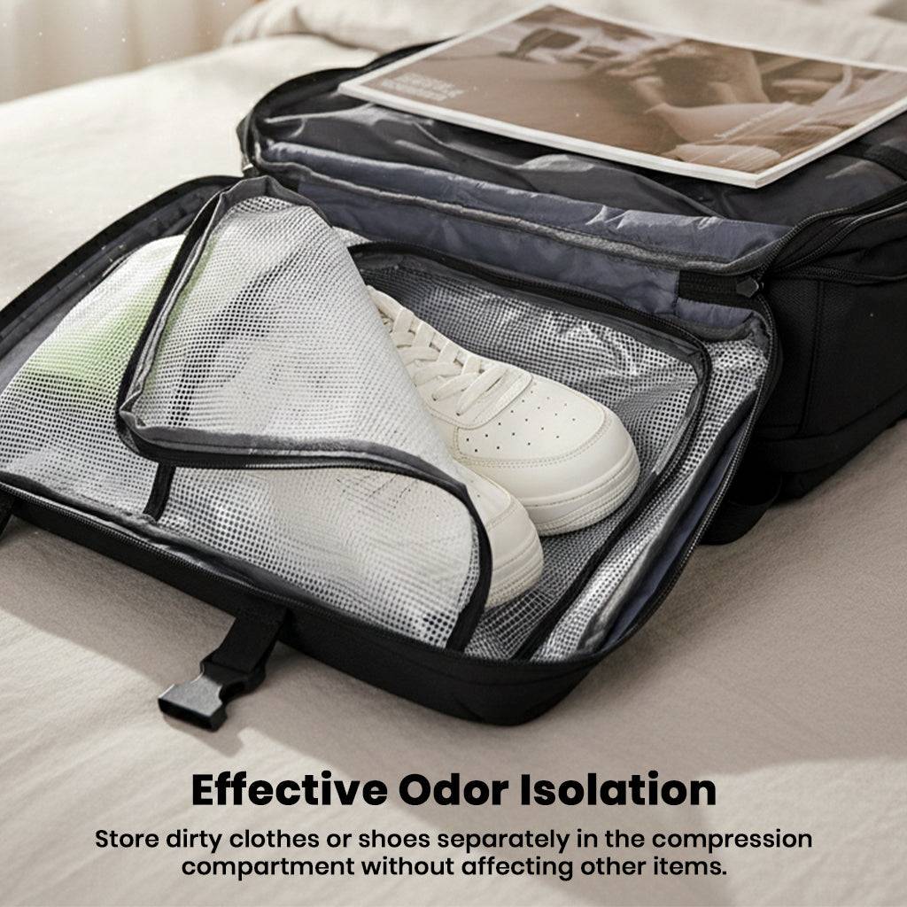 TECPHILE – Airbag Vacuum Backpack 36-55L Expandable Laptop Bag - Image 5