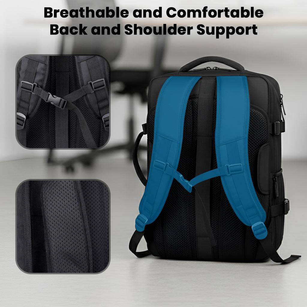 TECPHILE – Airbag Vacuum Backpack 36-55L Expandable Laptop Bag - Image 8