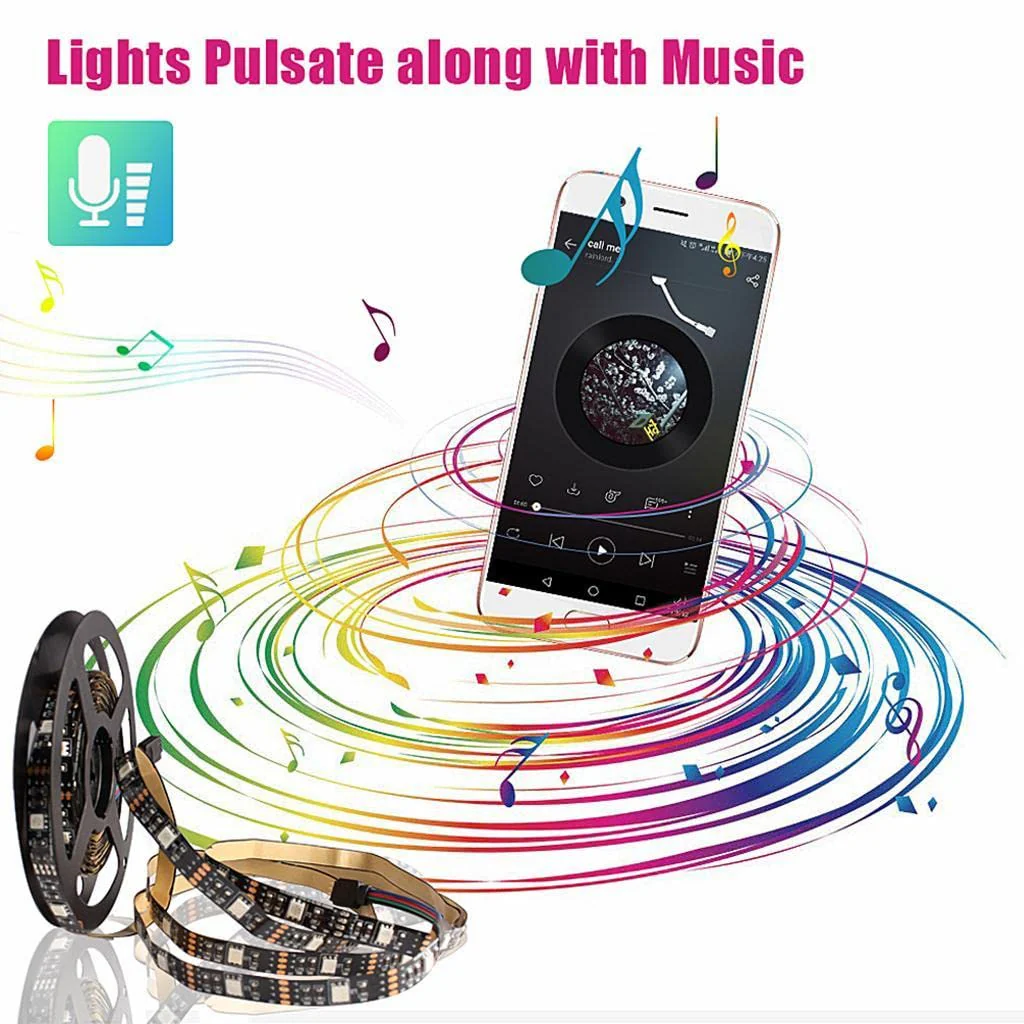 TECPHILE - Bluetooth RGB LED Strip Controller with 44 Keys Remote - Image 4