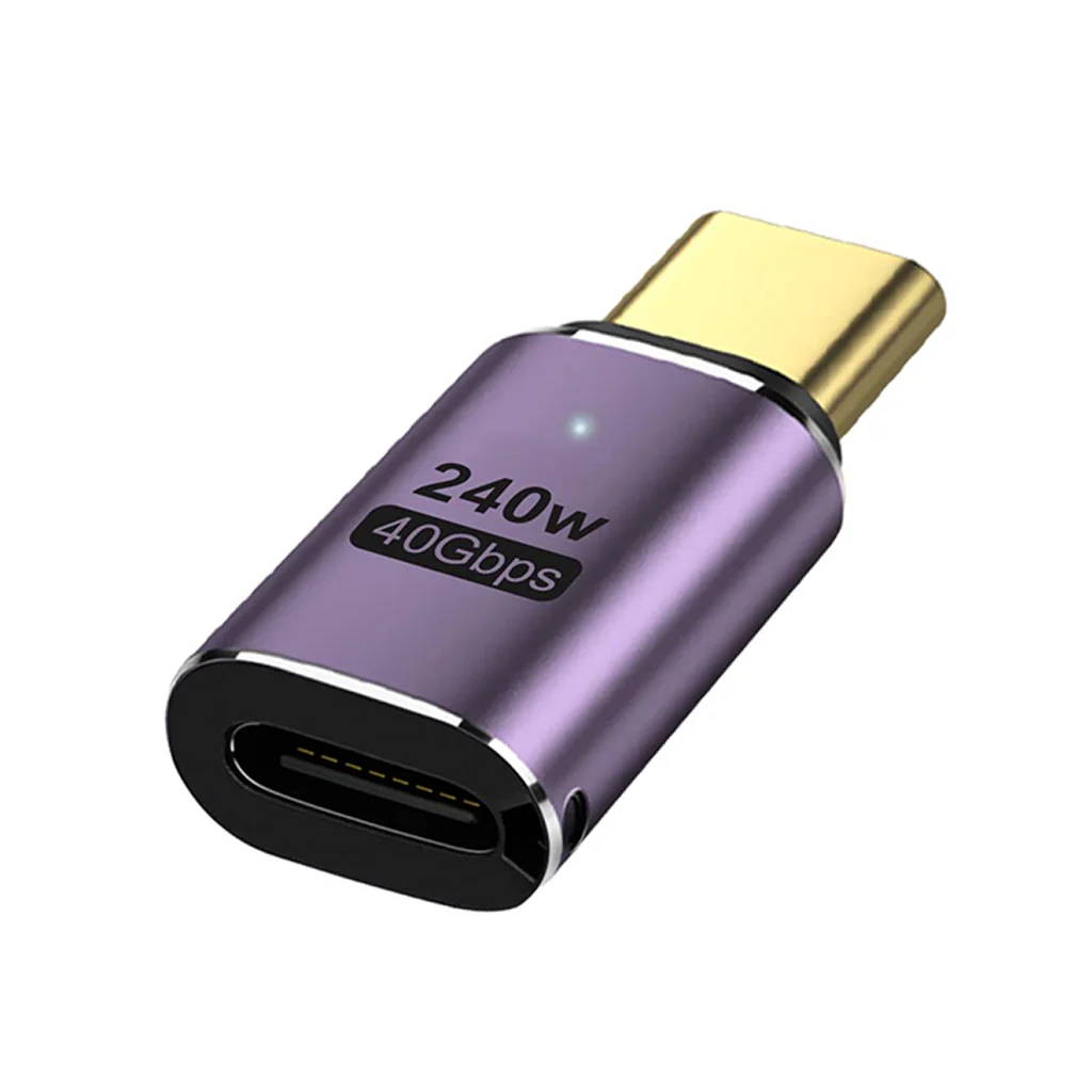 TECPHILE 240W PD Type C Male to Type C Female Adapter