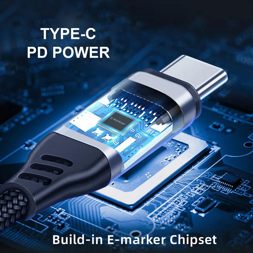 TECPHILE 240W Type C to USB4 C Thunderbolt 4 Cable 8K@60hz, 40Gbps - Image 18