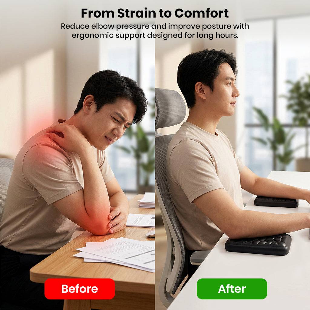 TECPHILE - Ergonomic Keyboard Wrist Rest Pad Support for Keyboard & Mouse - Image 4