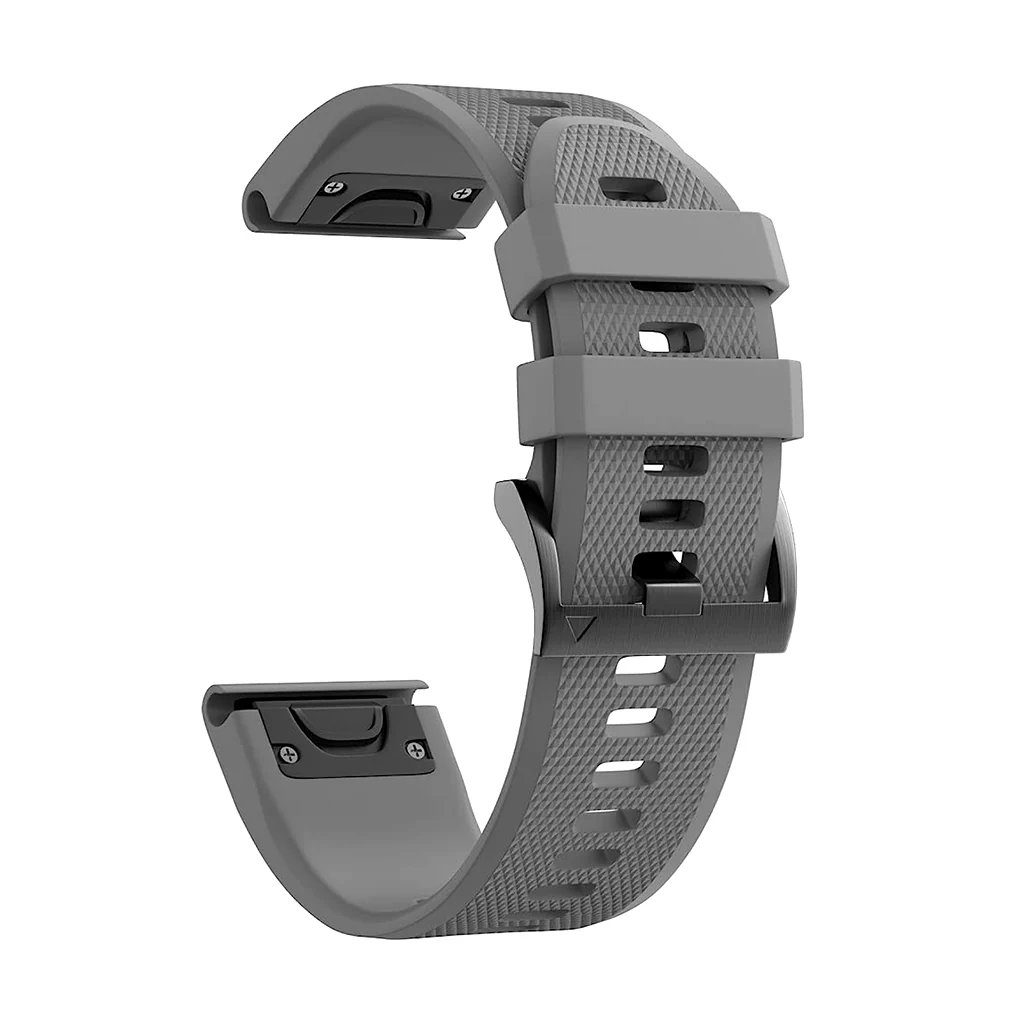 TECPHILE Garmin Fenix 5 Quick Fit 22mm Silicone Watch Strap - Image 11