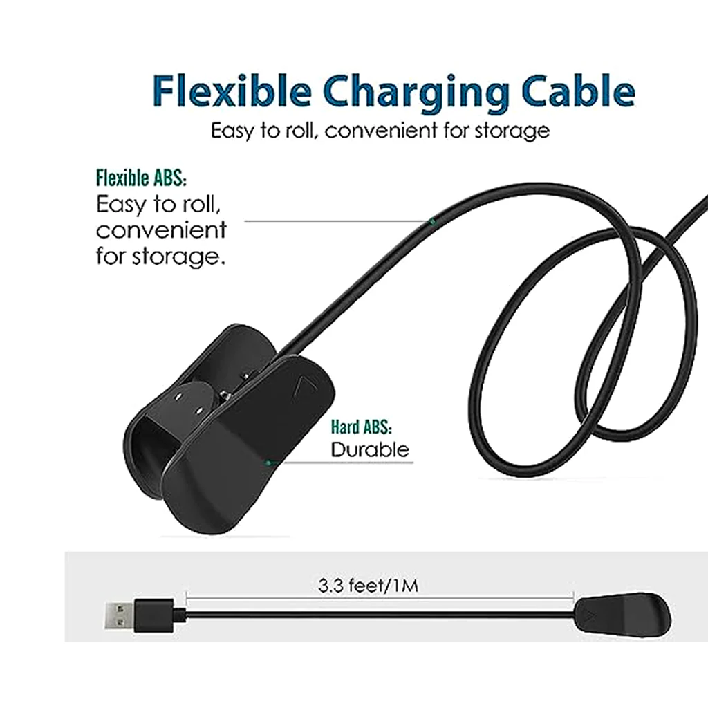 TECPHILE - Garmin Vivosmart 3 Data Transfer & USB charging cable - Image 3
