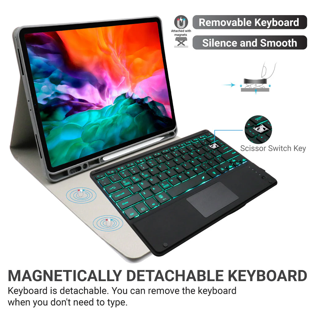 TECPHILE - HK131T Wireless Keyboard Case For iPad Pro 12.9 (Demo Unit) - Image 10