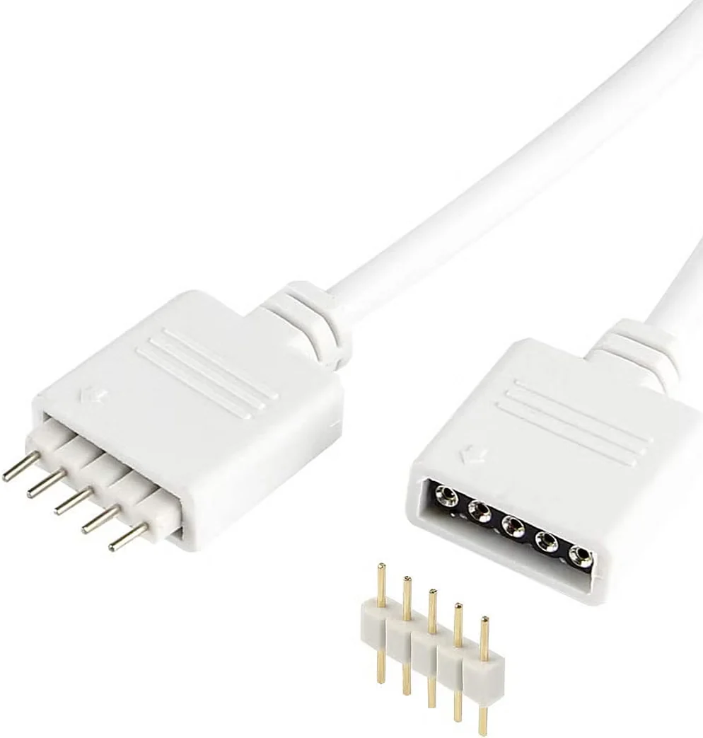 TECPHILE - LED RGBW Strip Splitter Connector (Pack of 2) Extend Dual Strips to One Controller - Image 5