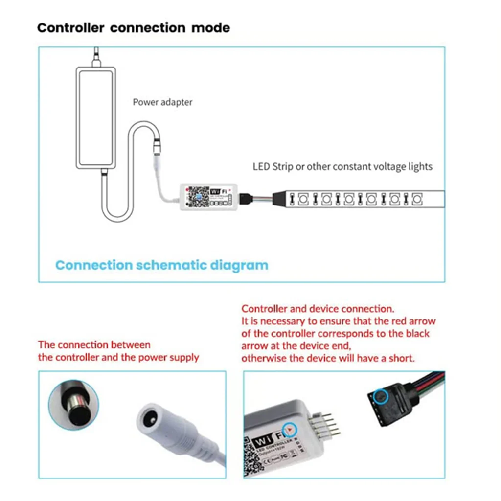 TECPHILE - Mini Smart WiFi LED RGBW IR Strip Controller - Image 4
