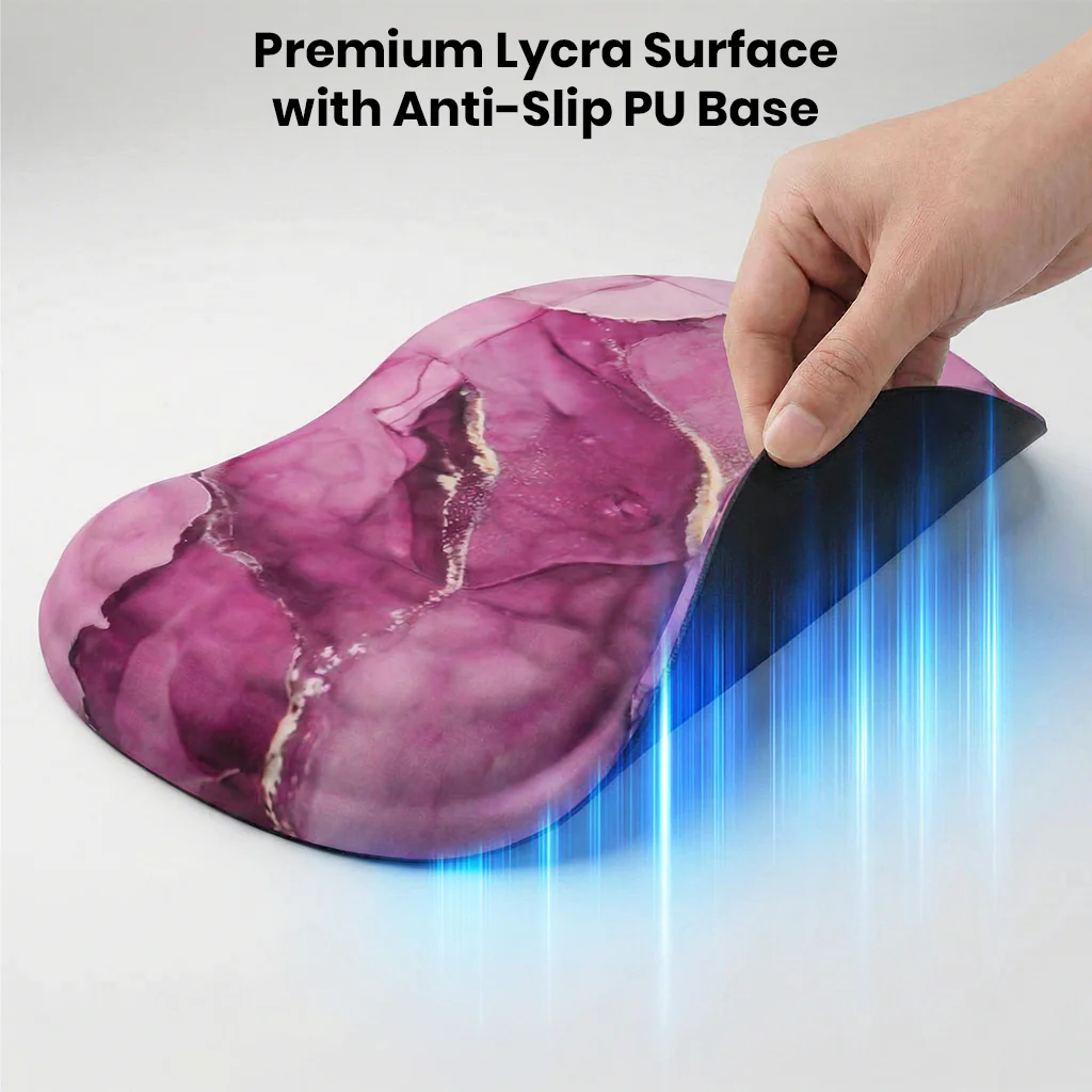 TECPHILE – Mouse Pad with Wrist Support, Memory Foam & Non-Slip Base - Image 11