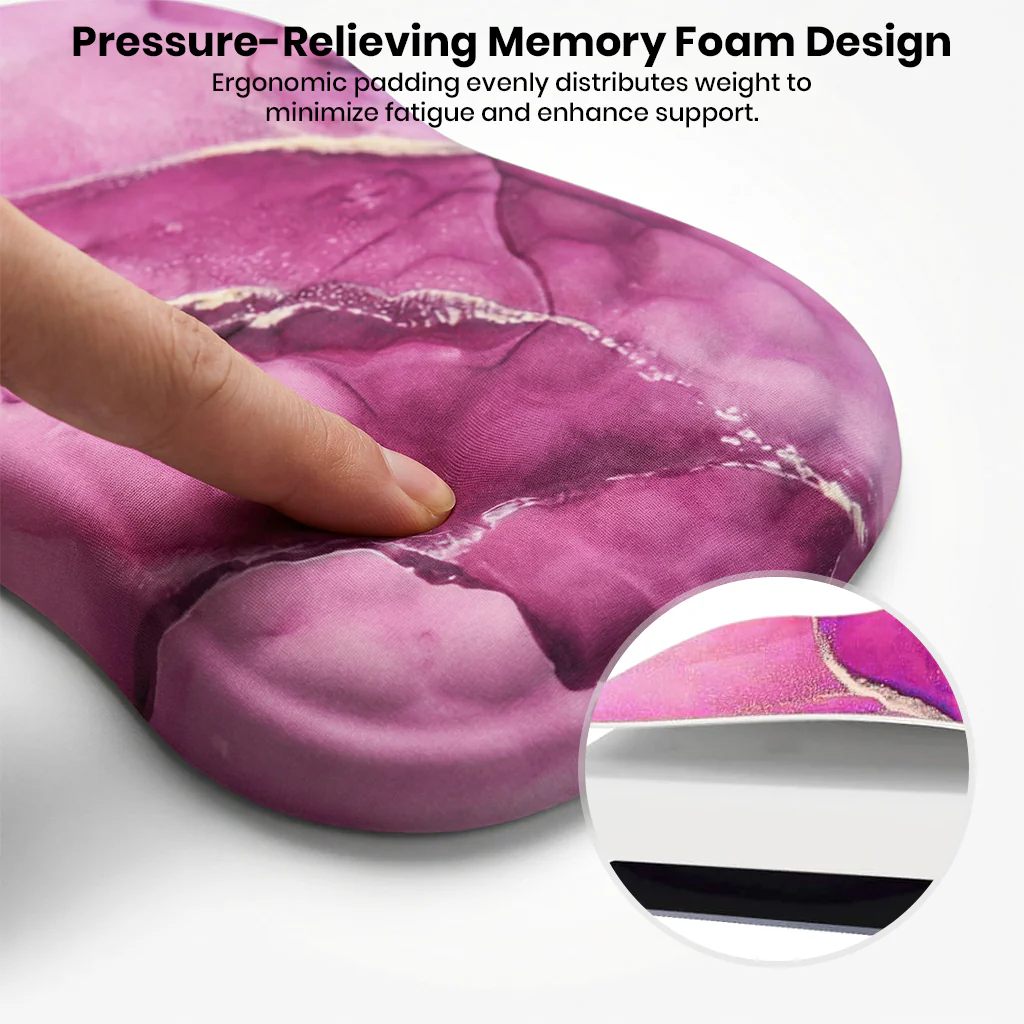 TECPHILE – Mouse Pad with Wrist Support, Memory Foam & Non-Slip Base - Image 13
