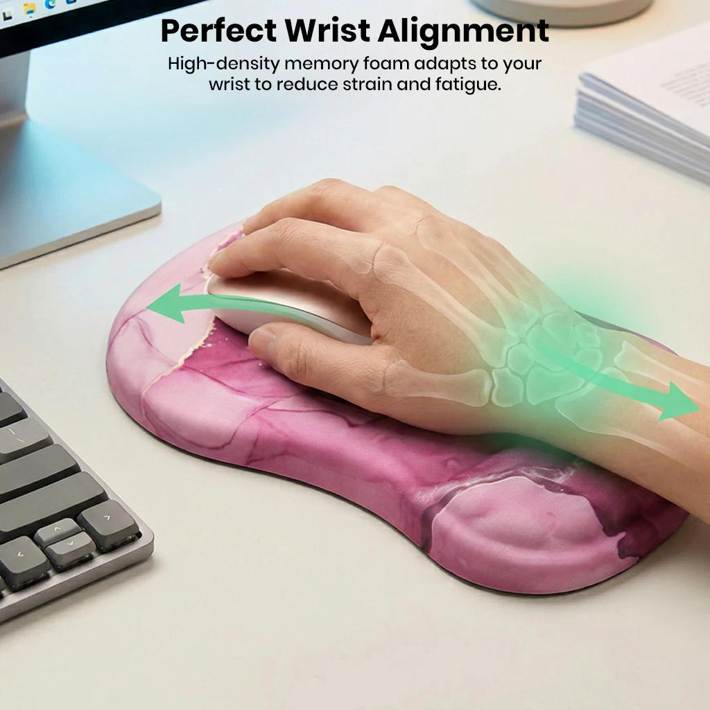 TECPHILE – Mouse Pad with Wrist Support, Memory Foam & Non-Slip Base - Image 19
