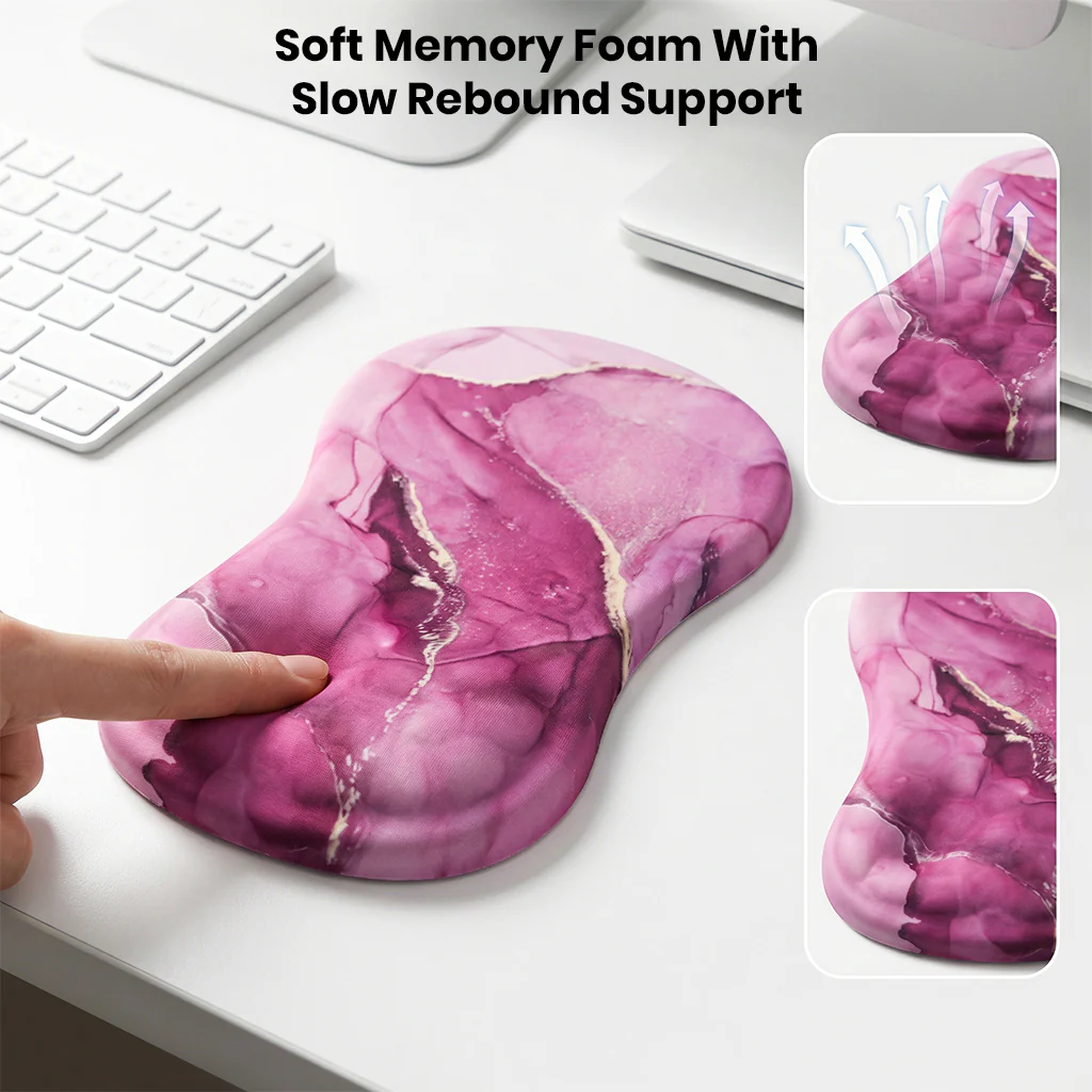 TECPHILE – Mouse Pad with Wrist Support, Memory Foam & Non-Slip Base - Image 20