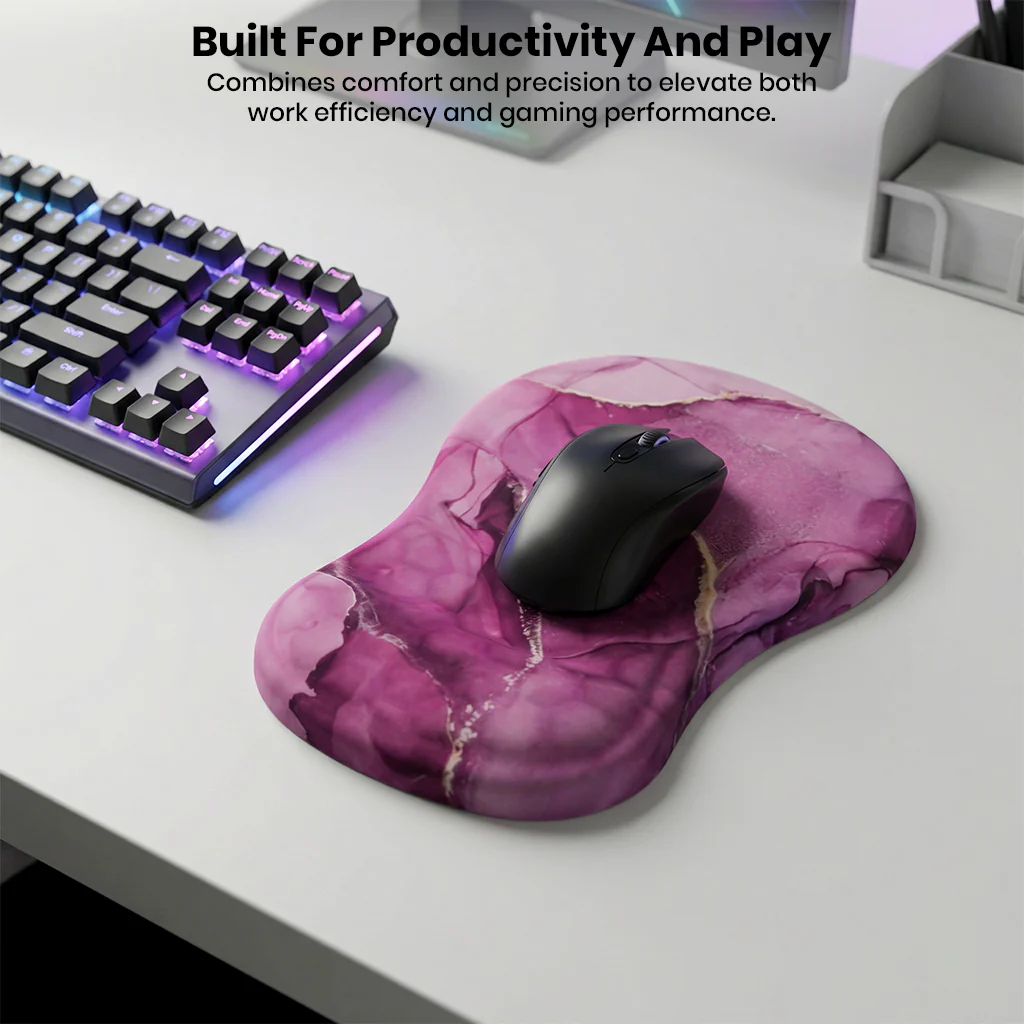TECPHILE – Mouse Pad with Wrist Support, Memory Foam & Non-Slip Base - Image 21