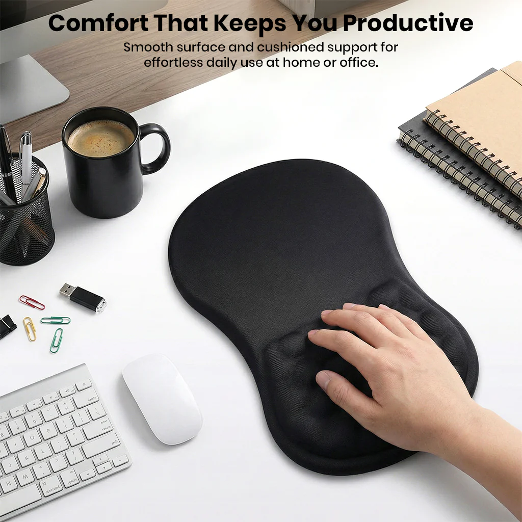 TECPHILE – Mouse Pad with Wrist Support, Memory Foam & Non-Slip Base - Image 23