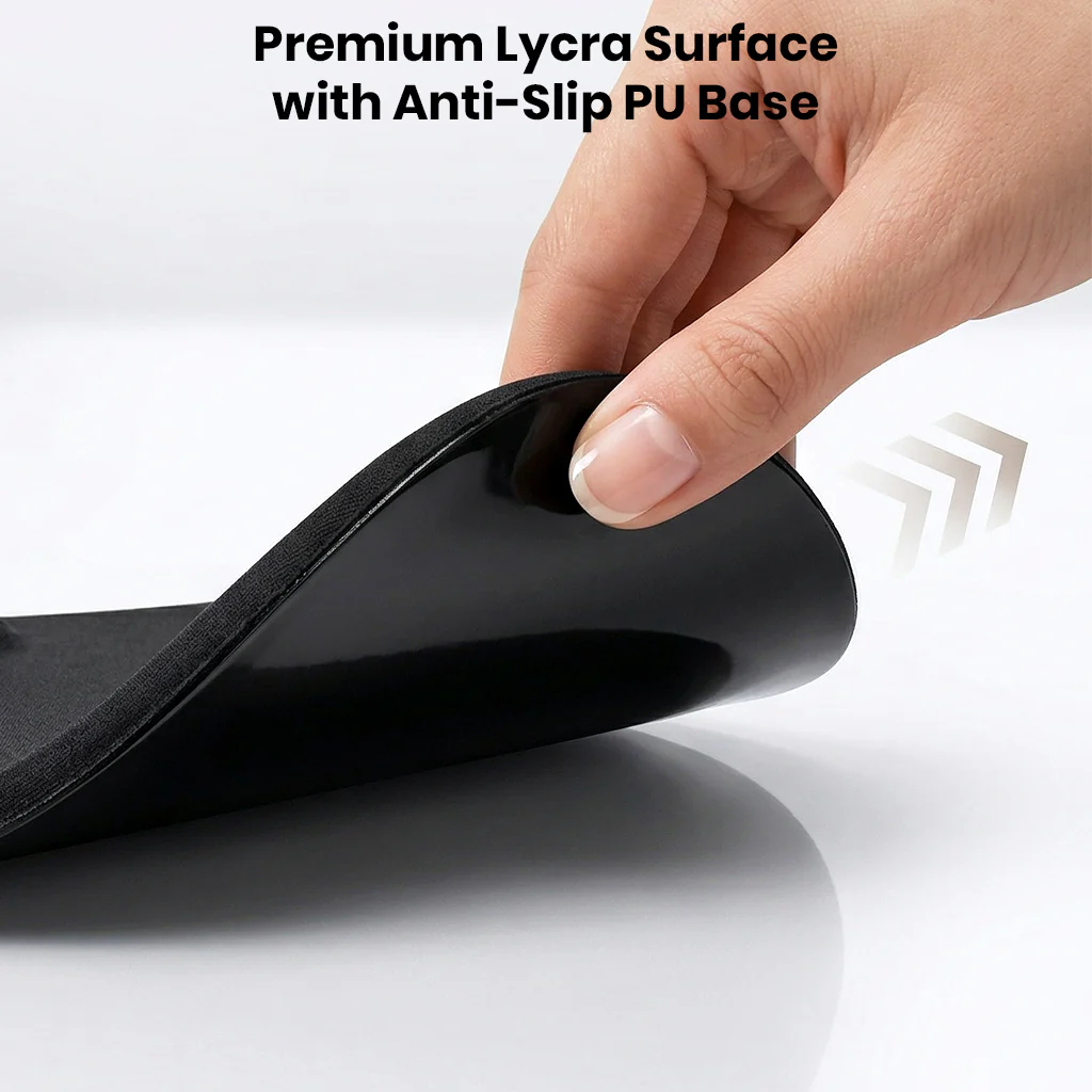 TECPHILE – Mouse Pad with Wrist Support, Memory Foam & Non-Slip Base - Image 5