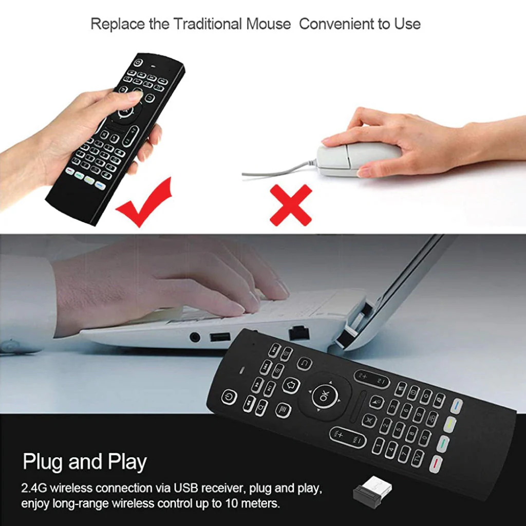 TECPHILE - MX3MBL Wireless Air Mouse - Image 6