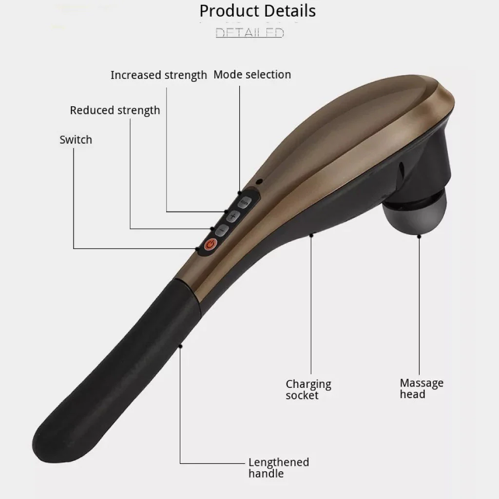 TECPHILE - P0442 Wireless HandHeld Massage Hammer - Image 2