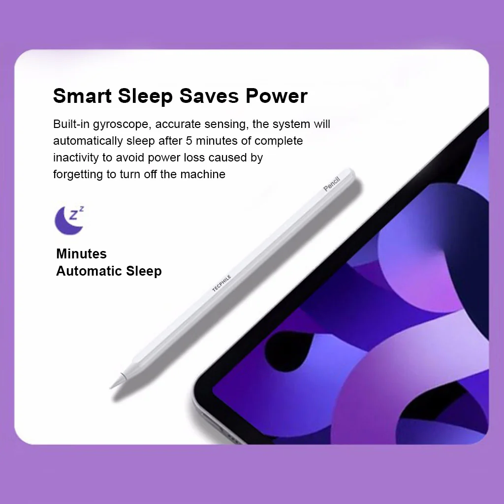 TECPHILE P2 Bluetooth iPad Pencil with Wireless Charging - Image 6