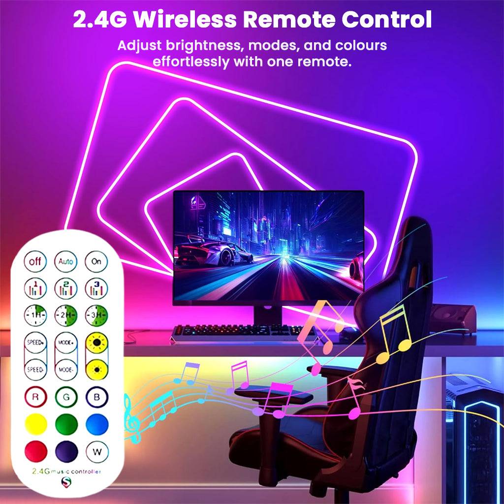 TECPHILE - RGB LED Neon Rope Lights with 5V Adapter - Image 6