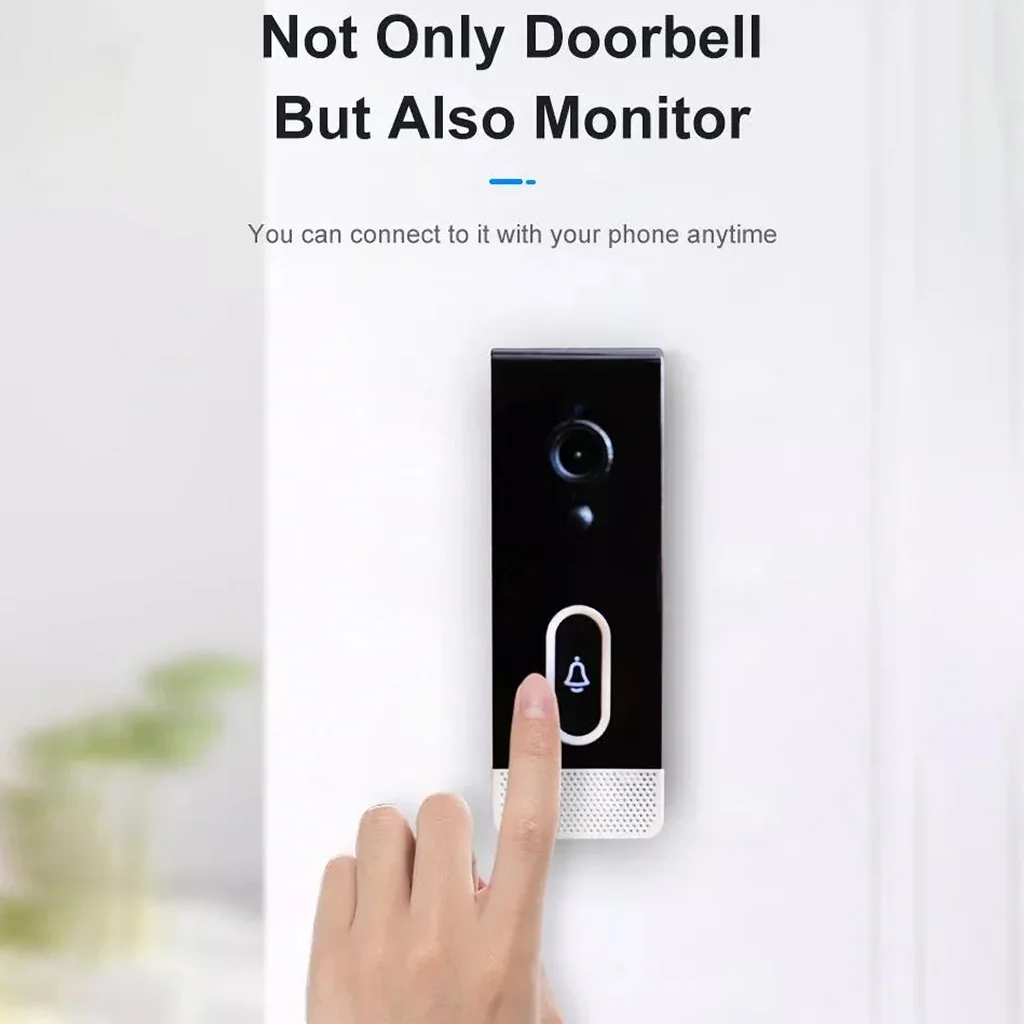 TECPHILE Smart Wireless Video Doorbell Two Way Audio - Image 2