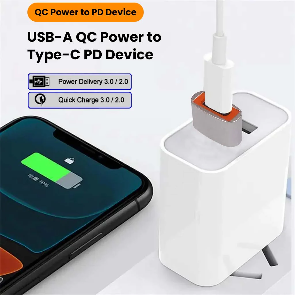 TECPHILE- Type-C Female to USB-A Male OTG Adapter - Image 4