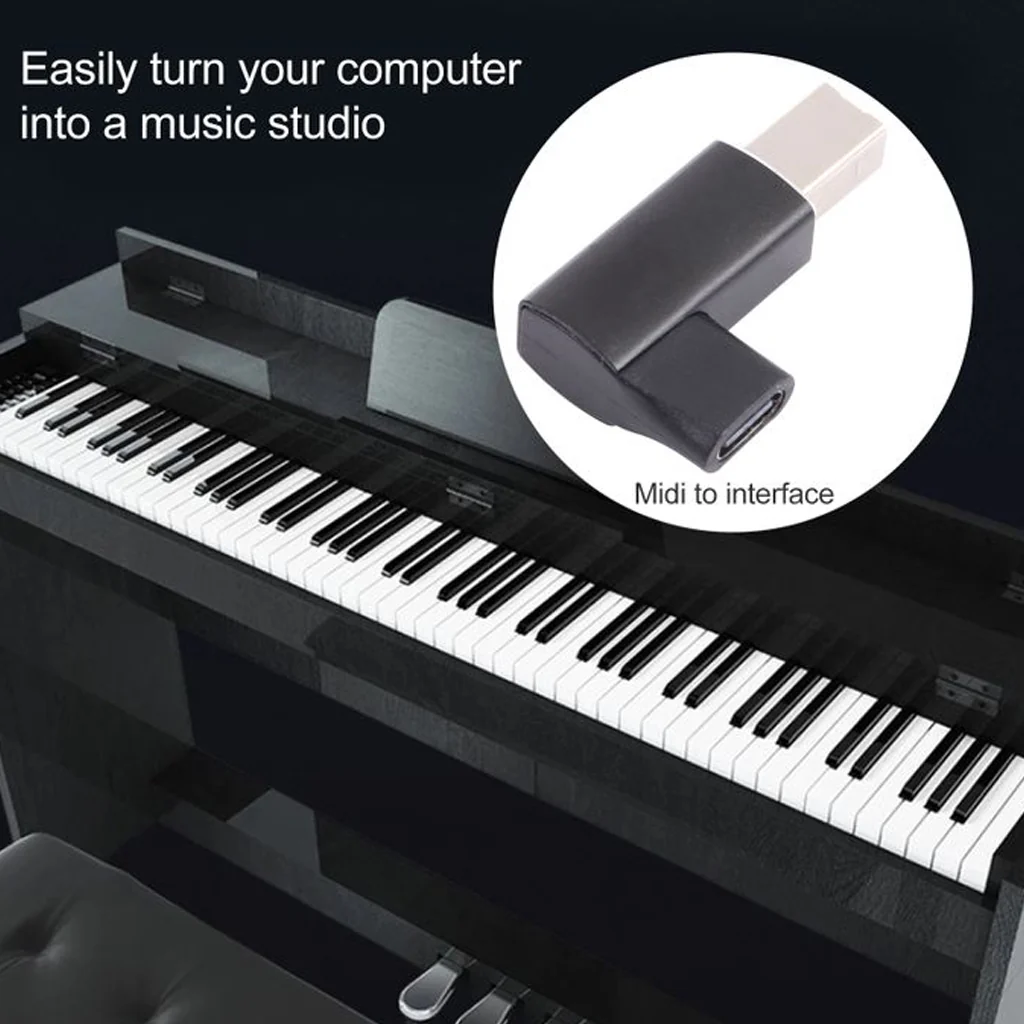 TECPHILE USB B to USB C Printer Square Port Adapter - Image 12