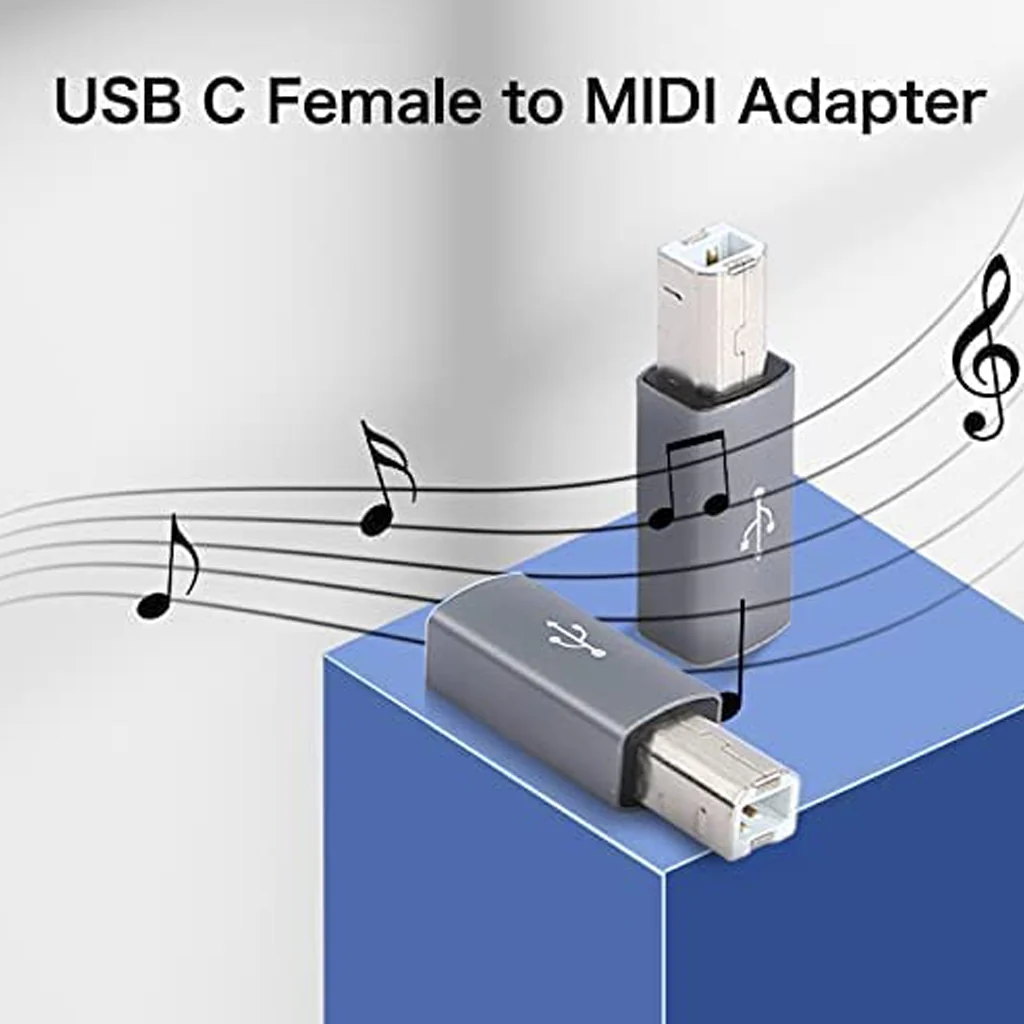 TECPHILE USB B to USB C Printer Square Port Adapter - Image 13