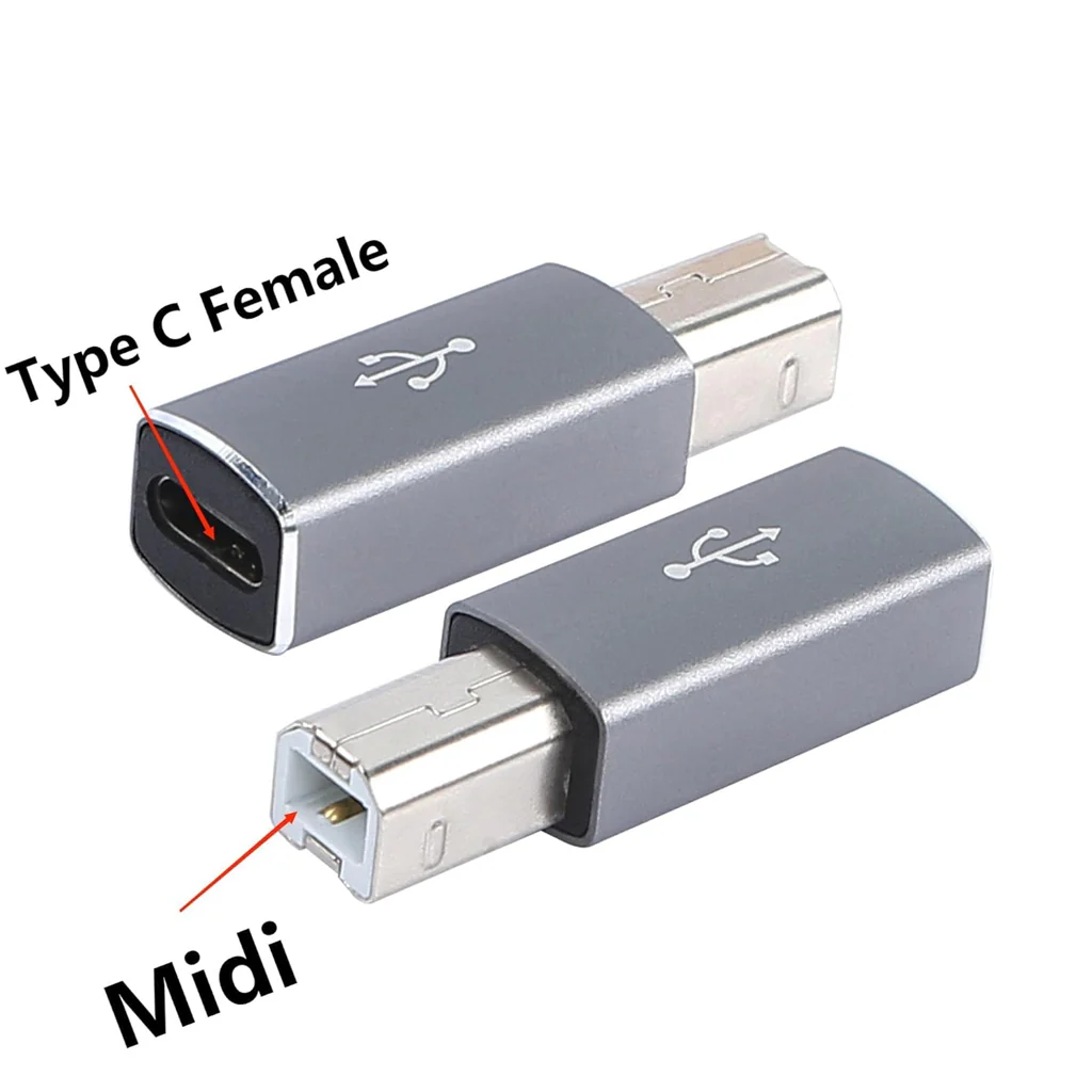 TECPHILE USB B to USB C Printer Square Port Adapter - Image 6
