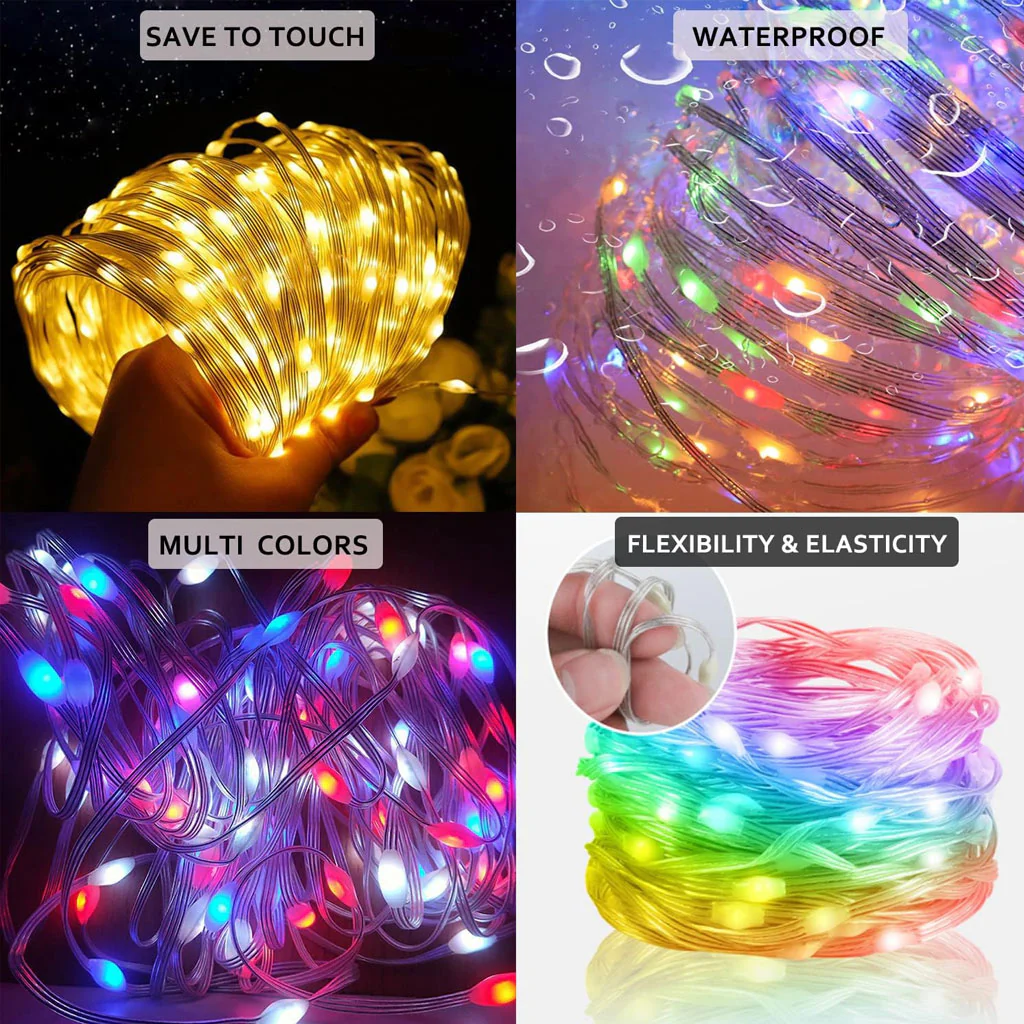 TECPHILE - USB Powered Smart Fairy Rice Lights with App & Remote Control - Image 10