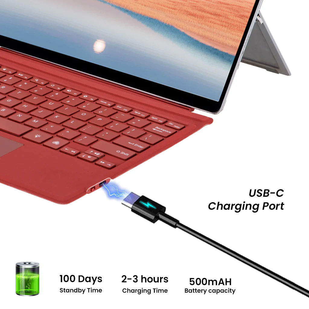TECPHILE - Wireless Keyboard for Microsoft Surface Pro 3/4/5/6/7 - Image 23